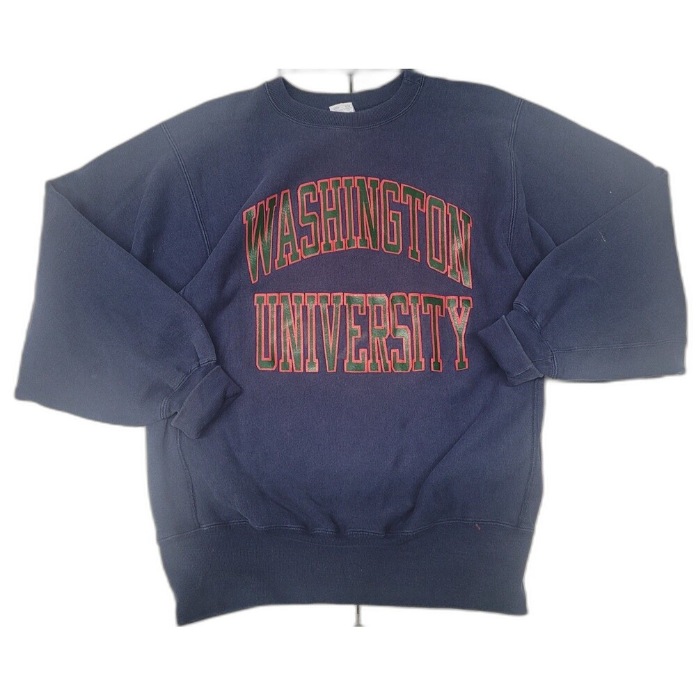 Vintage Champion Reverse Weave Washington University Crewneck Sweatshirt